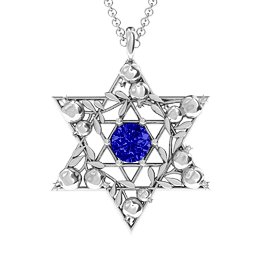 Pomegranate Branch Star of David Pendant