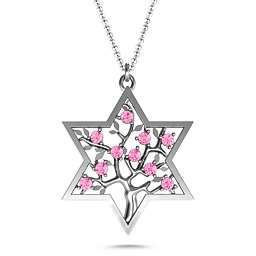 Tree of Life in Star of David Pendant