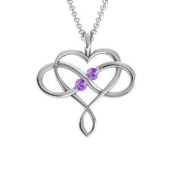 Soul Mates Infinity Birthstone Pendant