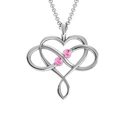 Soul Mates Infinity Birthstone Pendant