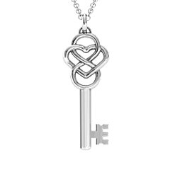 Locked in Love Infinity Key Pendant – Sterling Silver