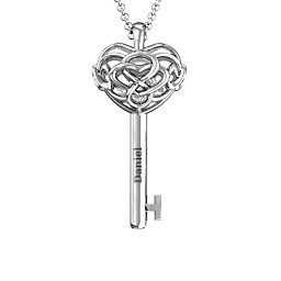 Infinitely in Love Caged Key Pendant