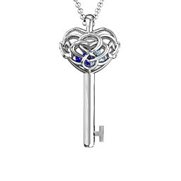 Infinitely in Love Caged Key Pendant
