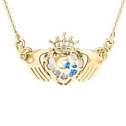 Caged Hearts Claddagh Pendant