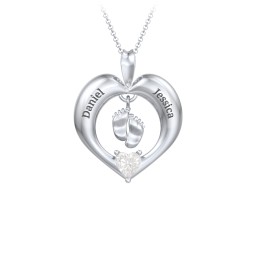Precious Gift Baby Feet Charm Pendant