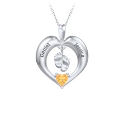 Precious Gift Baby Feet Charm Pendant