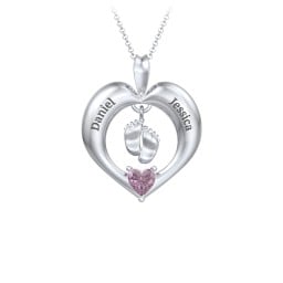 Precious Gift Baby Feet Charm Pendant