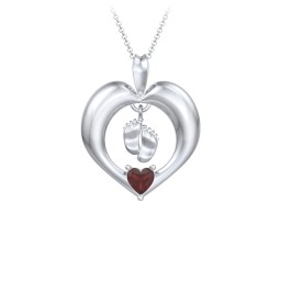 Precious Gift Baby Feet Charm Pendant