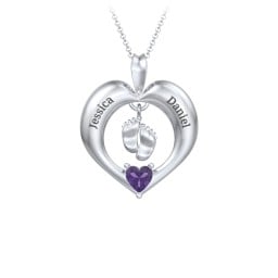Precious Gift Baby Feet Charm Pendant