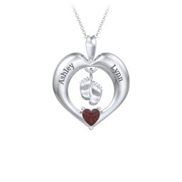 Precious Gift Baby Feet Charm Pendant