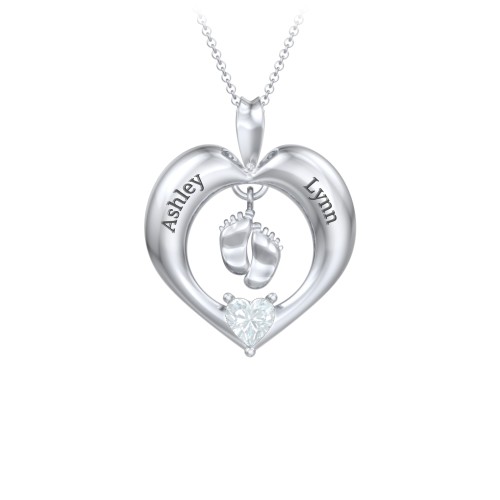 Precious Gift Baby Feet Charm Pendant
