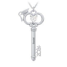 2024 Graduation Key Pendant