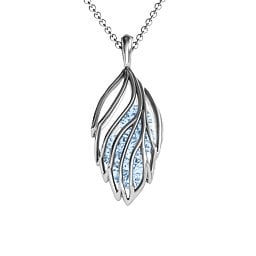 Elegant Elm Cage Leaf Pendant