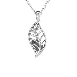 Mini Encourage-Mint Cage Leaf Pendant