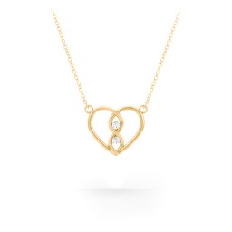 Entwined Infinity Heart Necklace
