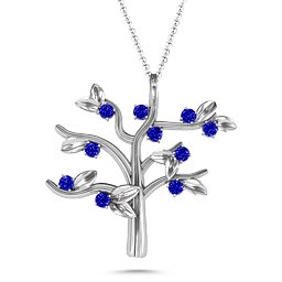 Family Forever 10-Stone Family Tree Necklace