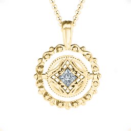 Fancy Flip Pendant in 10K Solid Yellow Gold