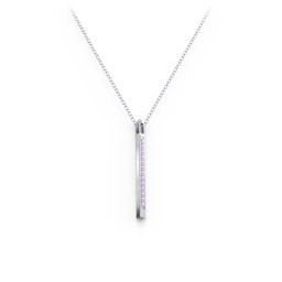 Triangle Bar Pendant with Accents