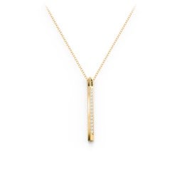 Triangle Bar Pendant with Accents