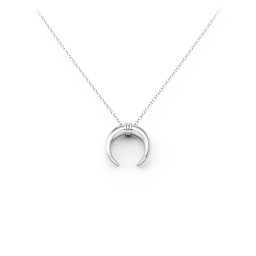 Wrapped Horn Pendant in 925 Sterling Silver