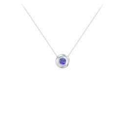 Solitaire 4mm Round Gemstone Pendant