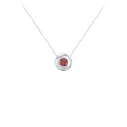 Solitaire 5mm Round Gemstone Pendant