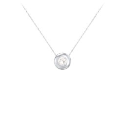 Solitaire 5mm Round Gemstone Pendant