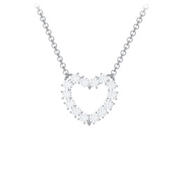 Dual Birthstone Heart Pendant