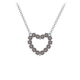 Dual Birthstone Heart Pendant