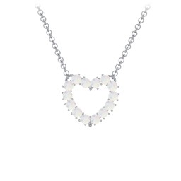 Dual Birthstone Heart Pendant