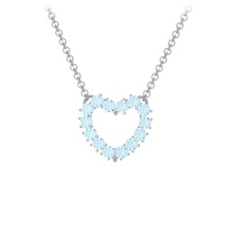 Dual Birthstone Heart Pendant