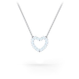 Dual Birthstone Heart Pendant in 925 Sterling Silver with Aquamarine