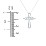 Angel Cross Pendant with Birthstone – Sterling Silver with Ruby