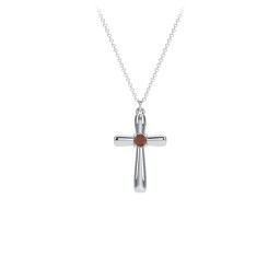 Mini Cross with Birthstone