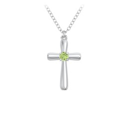 Mini Cross with Birthstone