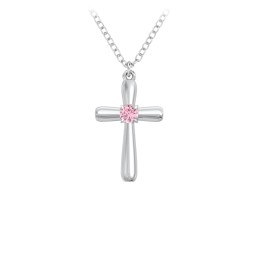 Mini Cross with Birthstone
