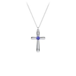 Mini Cross with Birthstone