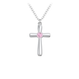 Mini Cross with Birthstone