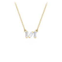 Baguette Scatter Necklace