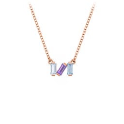 Baguette Scatter Necklace