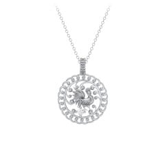 Year of the Rooster Chinese Zodiac Medallion Necklace
