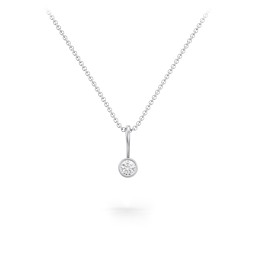 Bezel Set Birthstone Necklace