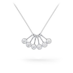 Multi Bezel Set Birthstone Necklace - 6 Stone
