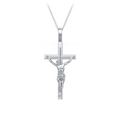 Women's Crucifix Necklace – Sterling Silver