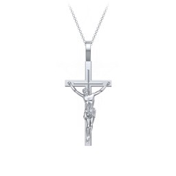 Women's Crucifix Necklace in 925 Sterling Silver