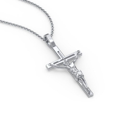 Women's Crucifix Necklace – Sterling Silver