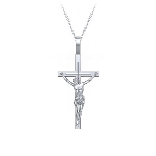 Women's Crucifix Necklace – Sterling Silver