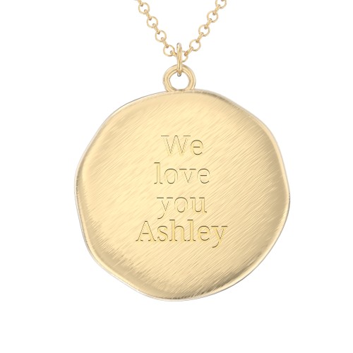 Initial Medallion Necklace - A – 10K Yellow Gold