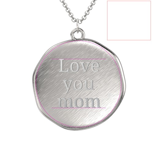 Initial Medallion Necklace - F – Sterling Silver