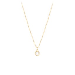 Bezel Set Multi-Birthstone Drop Necklace